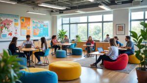 découvrez comment la classe flexible crée un environnement optimal pour faciliter l'apprentissage des langues vivantes, en favorisant l'adaptabilité et l'engagement des élèves.